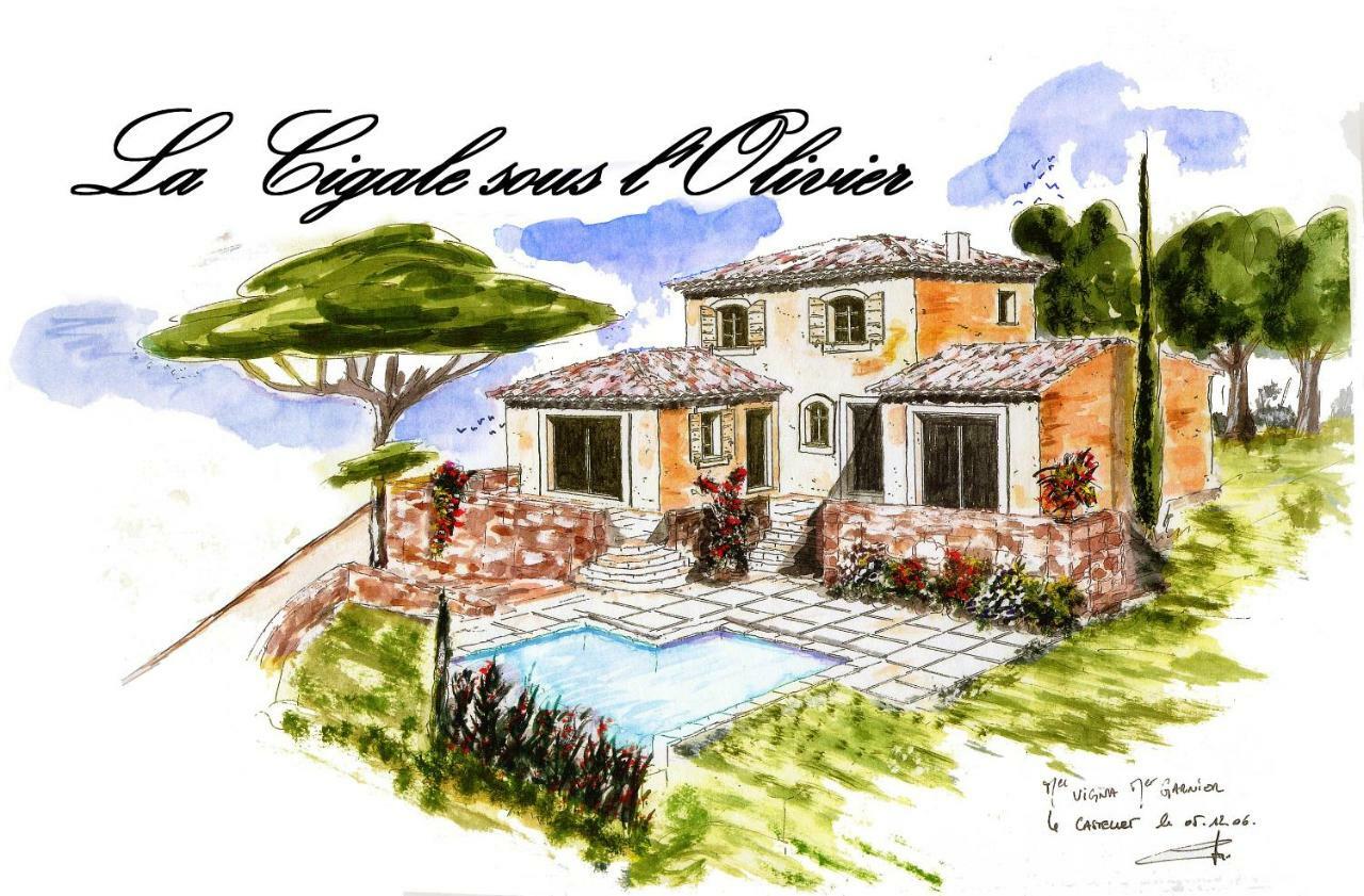 La Cigale Sous L'Olivier Bed & Breakfast Le Castellet  Ngoại thất bức ảnh